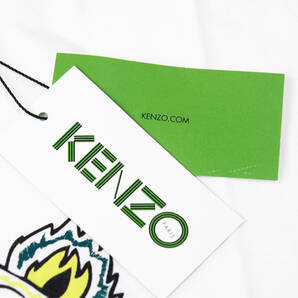 新品正規品 KENZO ケンゾー タイガー ロゴ プリント メンズ ユニセックス 半袖 クルーネック Tシャツ ホワイト size XL e-310の画像4