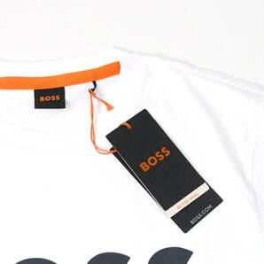 新品正規品 HUGO BOSS ヒューゴ ボス オレンジ メンズ 半袖 オーガニック コットン コントラストロゴ Tシャツ 大谷翔平 ホワイト 4XL(XXXL)の画像4