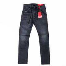 新品正規品 DIESEL ディーゼル ジョグジーンズ JOGG JEANS KROOLEY-Y-NE 069CR ストレッチ デニム ウォッシュブラック W26_画像1