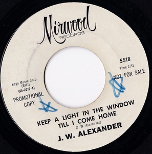 * 60's Deep Soul 45 * J.W. Alexander *