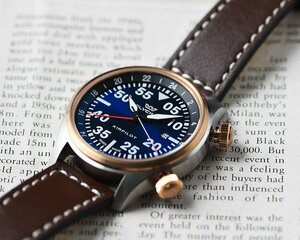 【定価21万】グライシンGLYCINE スイス製ミリタリー パイロット GMT機能 100m防水 AIRPILOT 新品未使用 メンズ日本未発売 グリシン