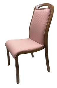 椅子 ピンク おしゃれ 木製チェア ホテル レストラン カフェ 宿泊施設 飲食店 商業施設 公共施設