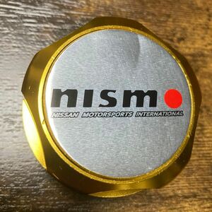 【訳あり/即購入大歓迎】NISMO ニスモ 旧ロゴ オイルフィラーキャップ ゴールド/社外品