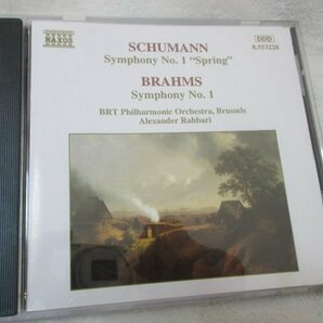 NAXOS// シューマン：交響曲第1番「春」／ブラームス：交響曲第1番【CD】ベルギー放送フィル／ラハバリ指揮の画像1