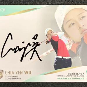 EPOCH 2023 JLPGA 女子ゴルフ ウー チャイェン ルーキーカード 直筆サインカード ラストNo. ROOKIES&WINNERSの画像1