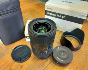 【未使用に近い】SIGMA シグマ 18-35mm F1.8 DC HSM | Art　ニコンＦマウント用 使用頻度少なく 防湿庫保管 状態良好