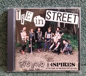 PiG FOOD / THE 4SPIKES スプリットアルバム TiE in STREET CD 全12曲入り HARDCORE PUNK ハードコアパンク Oi! POGO77 DISCOCKS