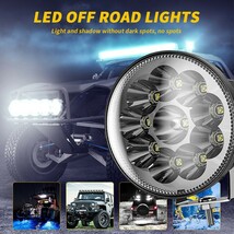 送料無料☆ 作業灯 ホワイト 6500K CREEチップ採用 12V/24V兼用 ジープ ジムニー SUV ボート 2個 新発売!! LED ワークライト 30W 4インチ_画像8