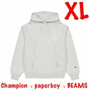 【Champion × paperboy × BEAMS】別注Reverse Weave Hoodie【XL】リバースウィーブフーディ【チャンピオン×ペーパーボーイ× ビームス】