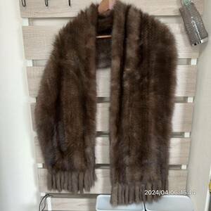  top class fur beautiful goods SOBOLsoboruSABLE Russian sable large size shawl stole double with pocket 