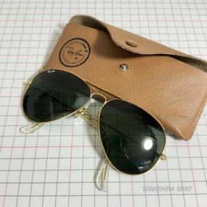 1000円〜　vintage B&L ボシュロム　砂打ちあり　Ray Ban レイバン　ティアドロップ　サングラス　ケース付き　送料無料