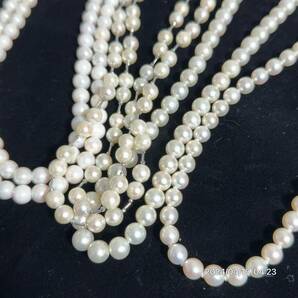 1000円〜 12まとめ 美品 pearl パール 真珠 本真珠 ネックレス 13本セット 総重量約465g 送料無料 の画像4