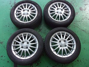 送料無料【YFC】GRASS☆タント、スペーシア、N-BOX他！4.5J×14+45　PCD100-4穴☆2022年　IG60 155/65Ｒ14[冬用]4本　軽自動車