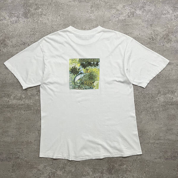 90s バナナリパブリック 1996 サマー カジキマグロ ポケット Tシャツ アメリカ製 サイズL