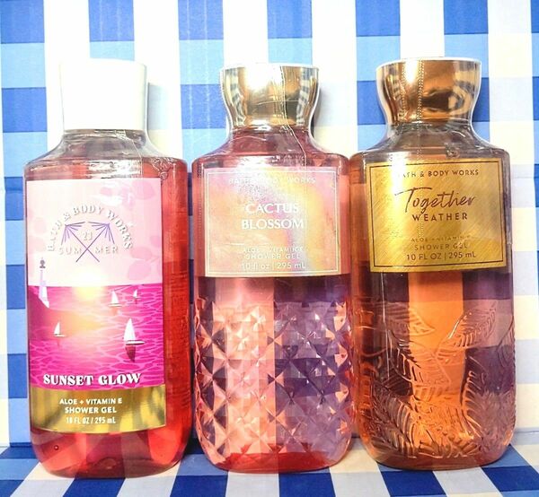 ◆ Bath&Body Works / バス&ボディワークス ☆ カクタスB , トゥゲザーW ＆ サンセットG /シャワージェル