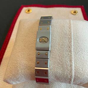 カルティエ Cartier サントスオクタゴンSM コンビ 腕時計 デイト アイボリー クォーツ Santos octagonの画像9