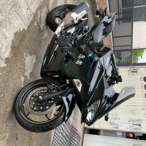 Kawasaki　ninja250 ex250P ブラック　Greenライン　良好のvehicle両。