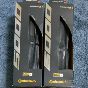 コンチネンタル グランプリGP 5000 クリンチャー 700 25C 黒　２本セット　新品未使用 Continental 