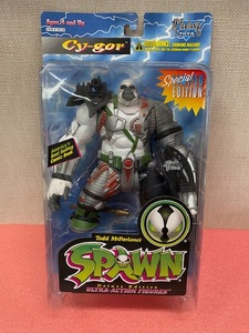 mak мех Len игрушки SPAWN Spawn Cy-gor белый * носорог *go- новый товар нераспечатанный!!