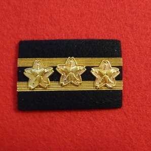 [昭和時代]旧型消防団金線階級章「班長」（未使用デッドストック品）の画像1