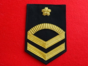 海上自衛隊二等海曹階級章（昭和期？デッドストック品）海上自衛隊階級章