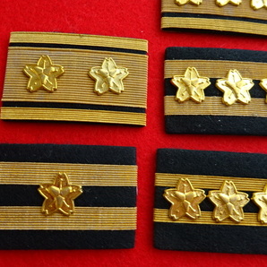 [まとめ割]旧型消防団全7階級金線階級章（昭和時代・未使用デッドストック品）の画像5