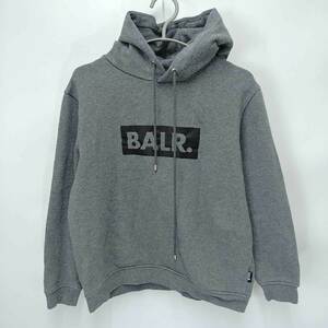 【中古】ボーラー パーカー スウェット ボックスロゴ BALR. M グレー メンズ