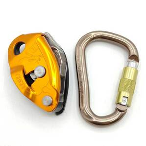 【中古】[2点セット] ペツル GRIGRI グリグリ ブラックダイヤモンド ツイストロック カラビナ PETZL 登山 クライミング 高所作業の画像1