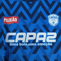 【中古】カパース ドライシャツ プラシャツ 半袖 吸収速乾 Tシャツ CAPAZ M ブルー サッカー フットサルウェア_画像2