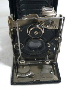 アトム判 ZEISS IKON Contessa Nettel Duchessa 希少 珍品 1925年頃製造黒蜥蜴革仕様 レンズTessar7,5cmf4,5 ジャンク扱い