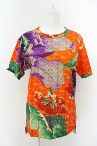 Vivienne Westwood /Russian Flower PT Tシャツ ヴィヴィアンウエストウッド 02 オレンジ 【中古】 O-24-04-07-042-ts-IG-ZH