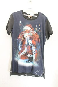 Vivienne Westwood ファーザーズクリスマスptTシャツ ヴィヴィアンウエストウッド L 紺 【中古】 H-23-12-03-062-ts-OD-ZH