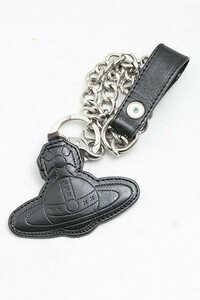 Vivienne Westwood オーブレザーウォレットチェーン ヴィヴィアンウエストウッド 黒 【中古】 H-24-04-14-115-gd-OD-ZH