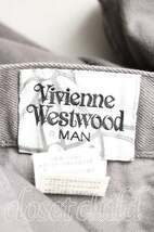 Vivienne Westwood オーブ刺繍パンツ ヴィヴィアンウエストウッド 44 灰 【中古】 H-23-12-03-046-pa-IN-ZH_画像3