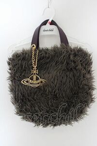 Vivienne Westwood ファーハンドバッグ ヴィヴィアンウエストウッド - グレー 【中古】 O-24-04-21-064-ba-YM-OS