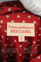 Vivienne Westwood エッセンシャルオーブドット総柄ブラウス ヴィヴィアンウエストウッド 2 レッド 【中古】 O-24-04-21-040-bl-YM-OS_画像8