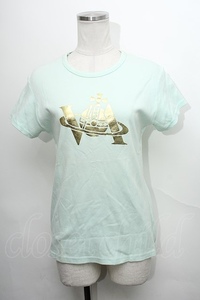 【USED】Vivienne Westwood オーブ箔プリントTシャツ ヴィヴィアンウエストウッド ビビアンM グリーン S-24-03-03-055-ts-AS-ZS