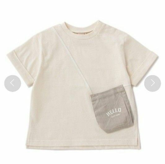 petit main ポシェット半袖Tシャツ