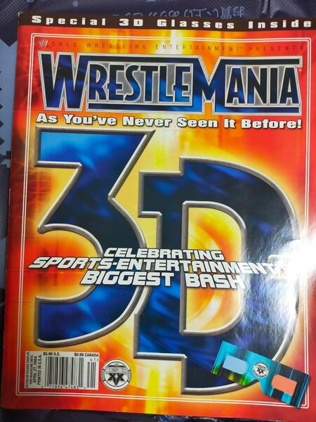 （WWE）レッスルマニアマガジン／WrestleMania Magazine 3d（レア）