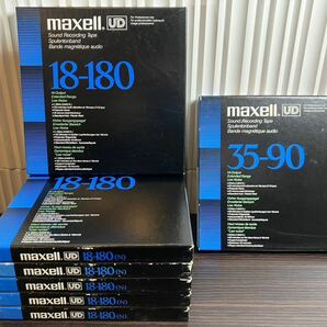 C/201 現状品 マクセル オープンリールテープ 7号 XL II 35-90 UD 35-90 18-180 25-120の画像4