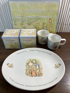 E/13 美品 WEDGWOOD ウエッジウッド ピーターラビット 食器セット 洋皿 マグカップ