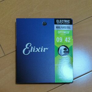 Elixir Super Light 19002エリクサーオプティウェブスーパーライト 高耐久コーティングエレキギター弦09−42