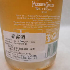 #29758 ペリエジュエ ベルエポック ロゼ 2013 / PERRIER JOUET BELLE EPOQUE ROSE BRUT 750ml シャンパン 未開栓の画像4