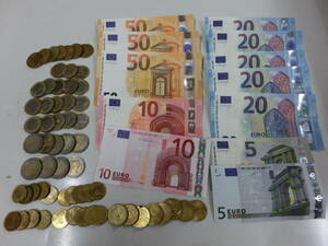 #K18272 ユーロ おまとめ 323ユーロ分 紙幣 硬貨 コイン