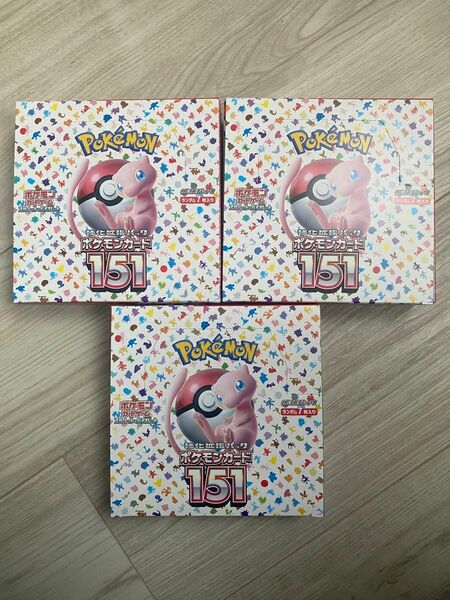 ポケモンカードゲーム 151 シュリンクなし 3BOX