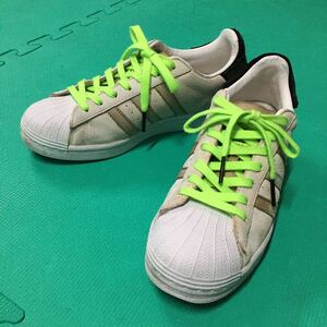 adidas SUPER STAR City Pack US8 FV2828 USED アディダス スーパースター シティアタック 26cm アメカジ 古着 スニーカー ビンテージ