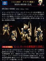 ガンダムコンバージ　FW GUNDAM CONVERGE:CORE 赤い彗星の軌跡 プレミアムバンダイ限定 食玩 MSN-00100 百式_画像3