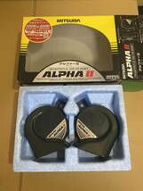 MITSUBA　ミツバ　ALPHAⅡ　アルファー２　アルファーホーン　グリーン　中古品　未使用配線キット付き_画像2