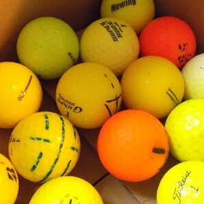 カラーボール ロストボール ブランドMIX 40個 イエローボール ゴルフボール ブリジストン タイトリスト スリクソン キャロウェイの画像7