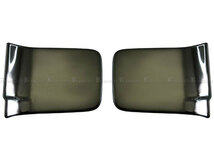 いすゞ エルフ ステンレス インナー ドア ハンドル カバー パネル 皿 シェル プロテクター プロテクション 2PC 黒 INS－DHC－315_画像2